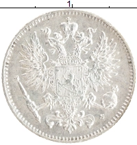 монета - 1894 – 1917 николай ii 50 пенни - подробная информация фото 1