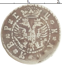 монета - 1689 – 1725 петр i 1 гривна - подробная информация фото 1