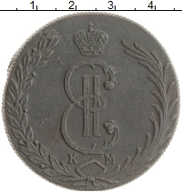 монета - 1762 – 1796 екатерина ii 10 копеек - подробная информация фото 1