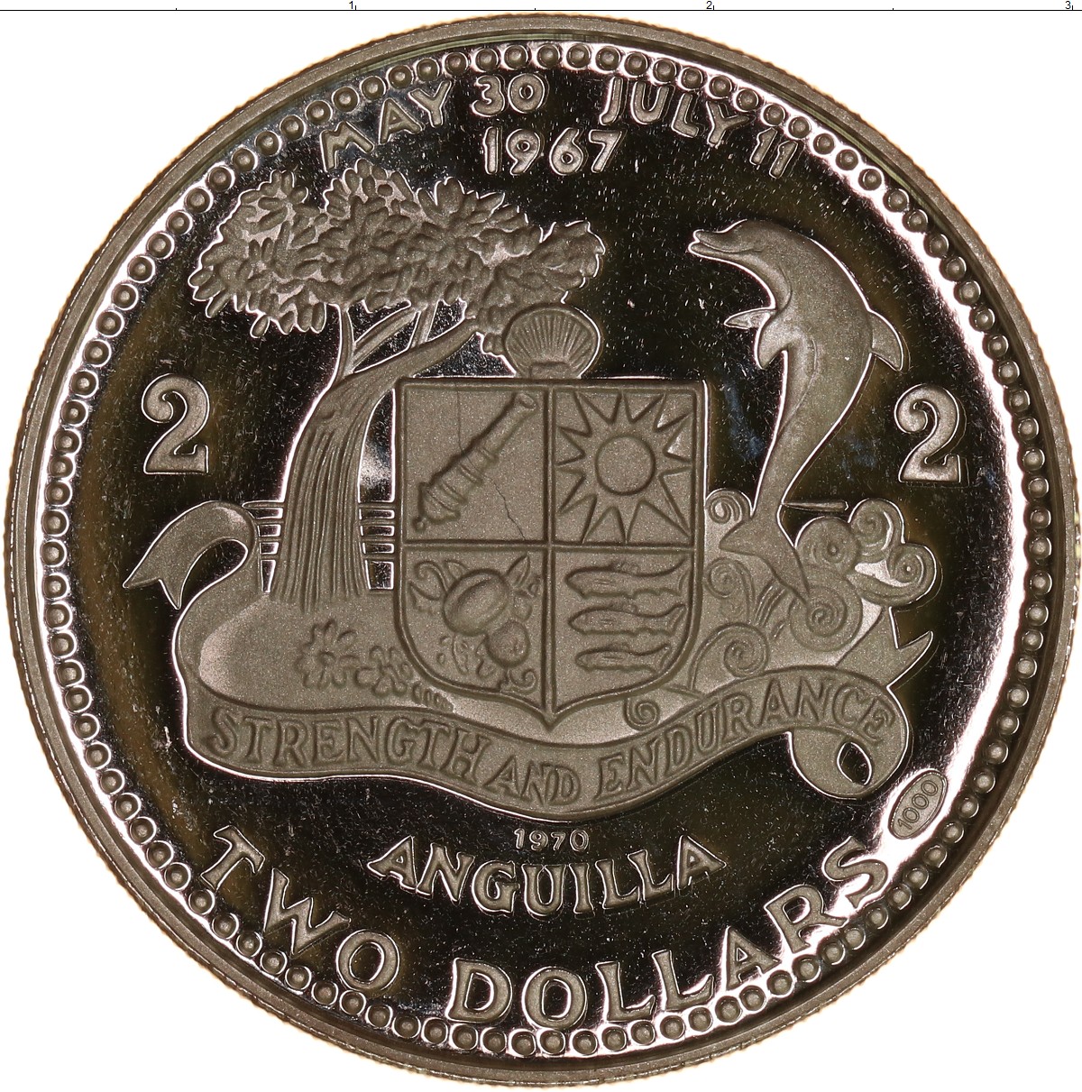 Доллар 1970 года. Монеты Ангилья. Монета два доллара. Доллары 1970. Ангилья 4 доллара 1970 без года.