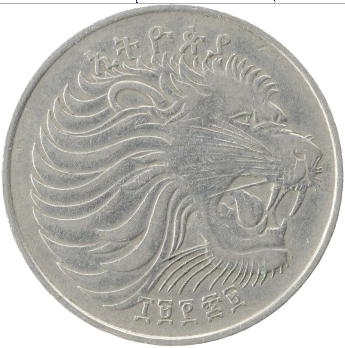 Монета голова льва