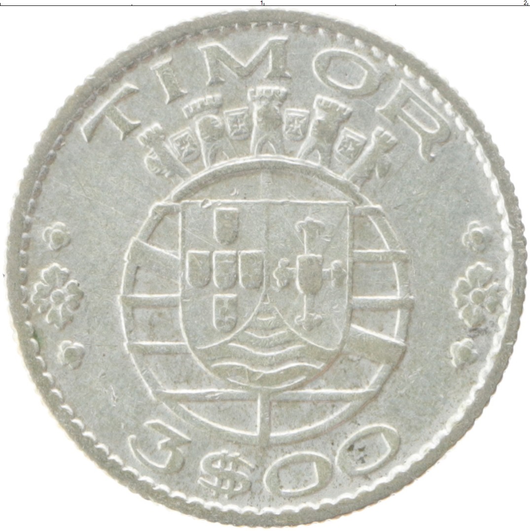 Эскудо 3. Португальский Тимор, 1 эскудо, 1958. Монета 1958 года Timor. Португальский Тимор.6 эскудо 1953. Монеты Тимор 1954.