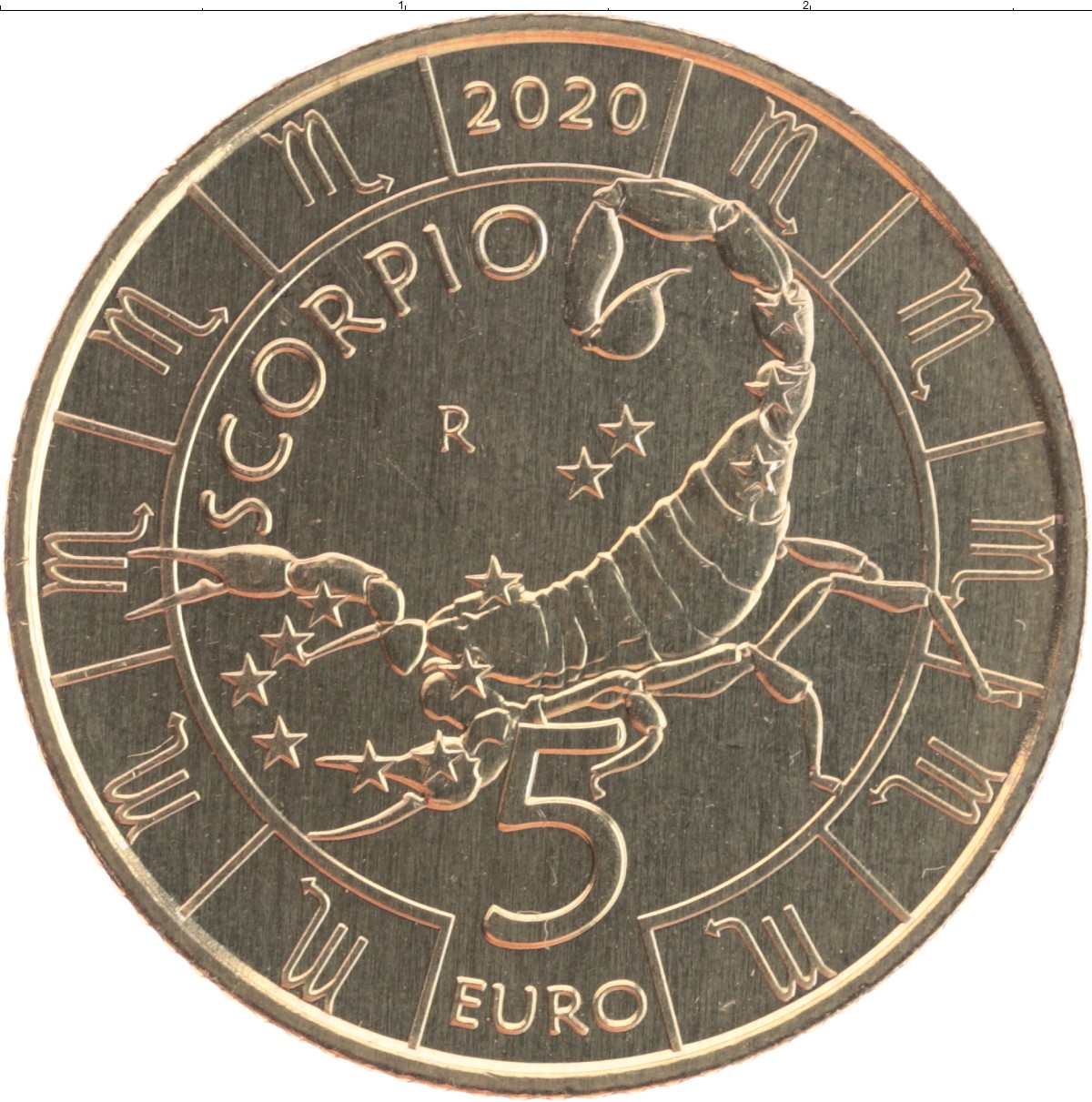 Евро сан марино. Монета Скорпион. Сан Марино 2 евро 2020.