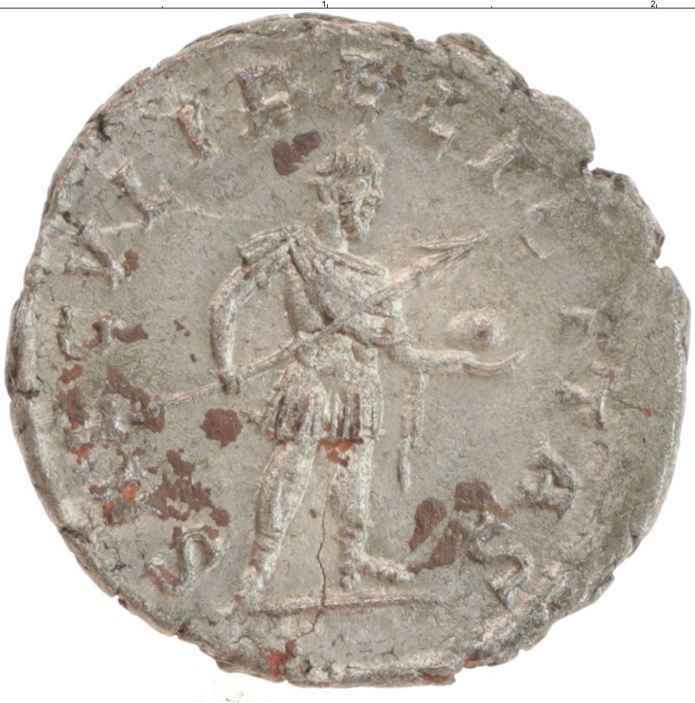 Категория древний мир. Антониниан. Постум. Древнеримская монета с пшеницей. Antoninianus 260-269 Rome Coin. Леди Биллон вода.
