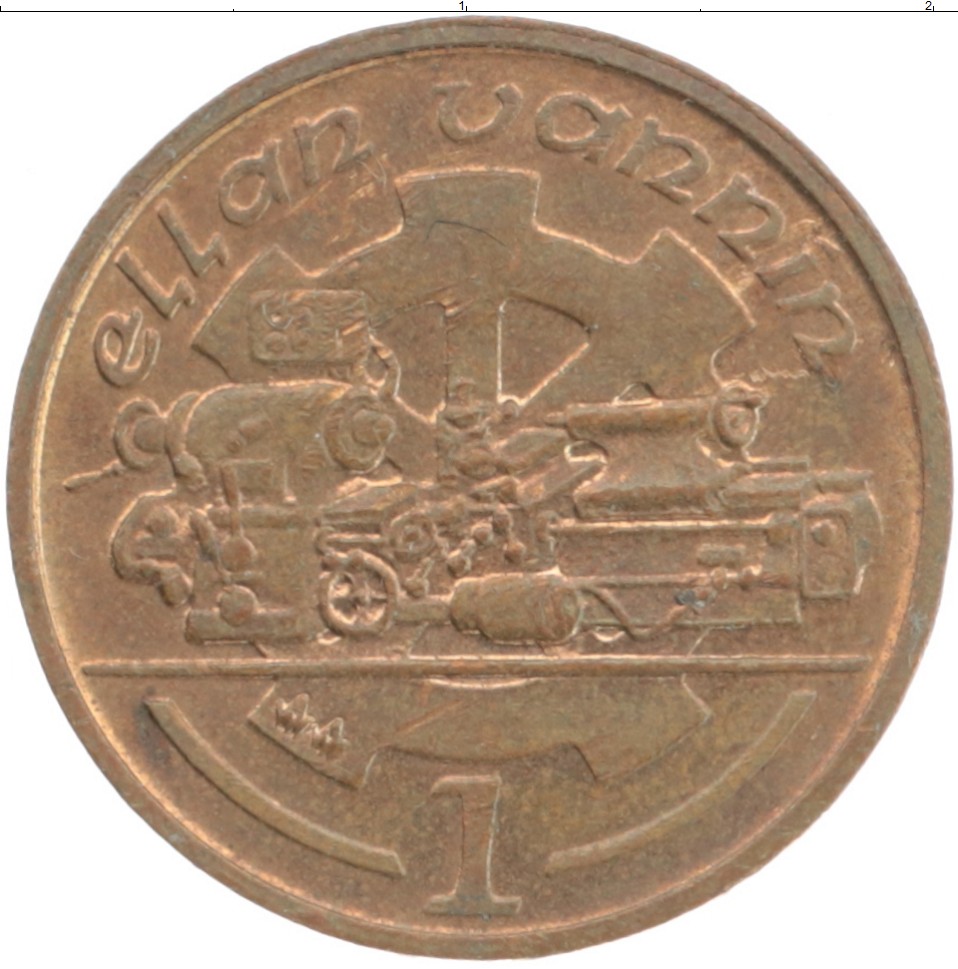 Монета пенни Острова Мэн 1994 года Бронза Елизавета II