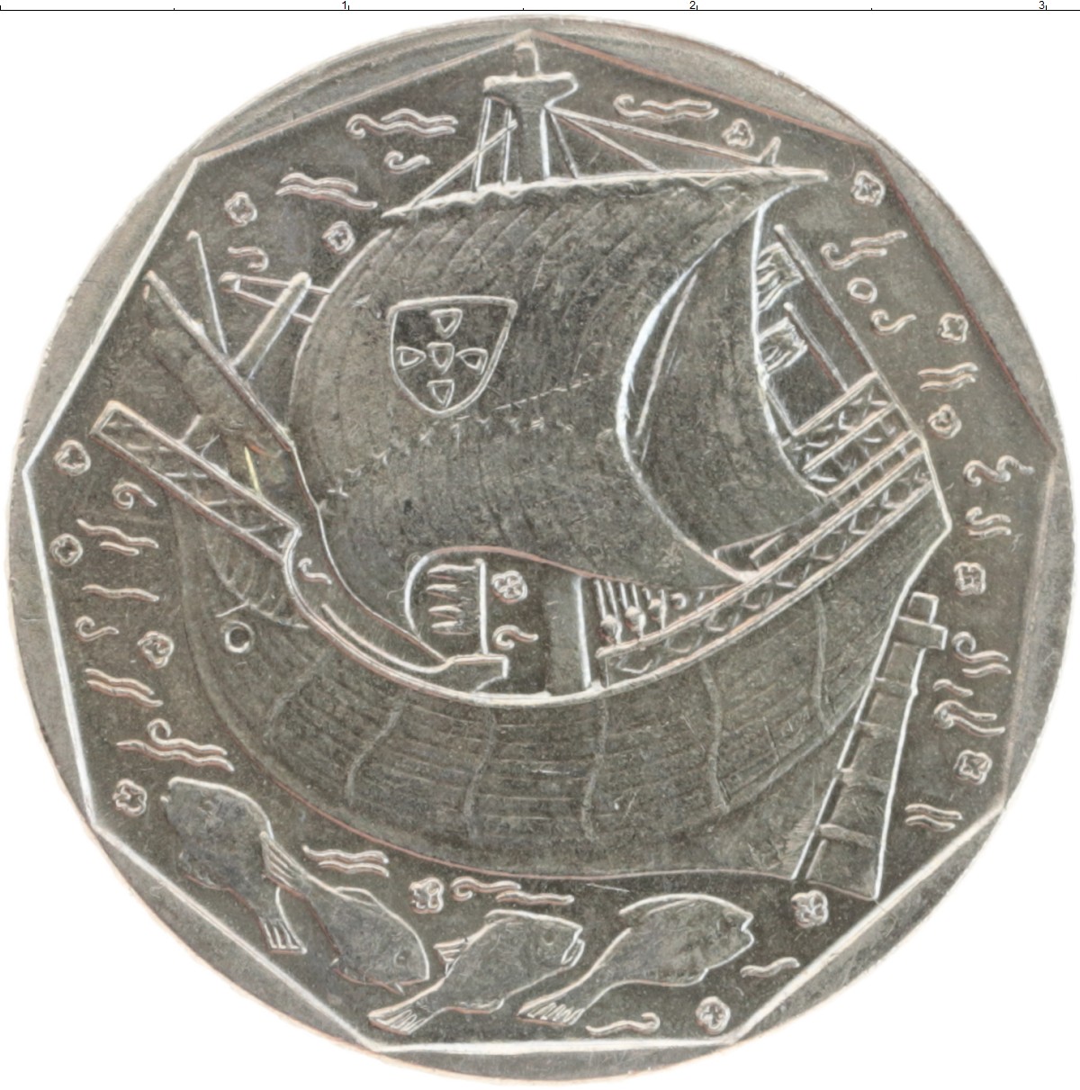 Монета 50 эскудо Португалии 2000 года Медно-никель