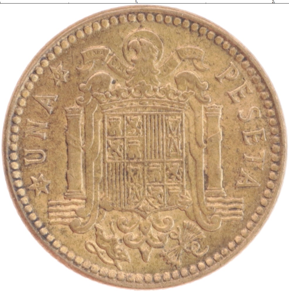 Монета песета Испании 1963 года Бронза Франсиско Франко