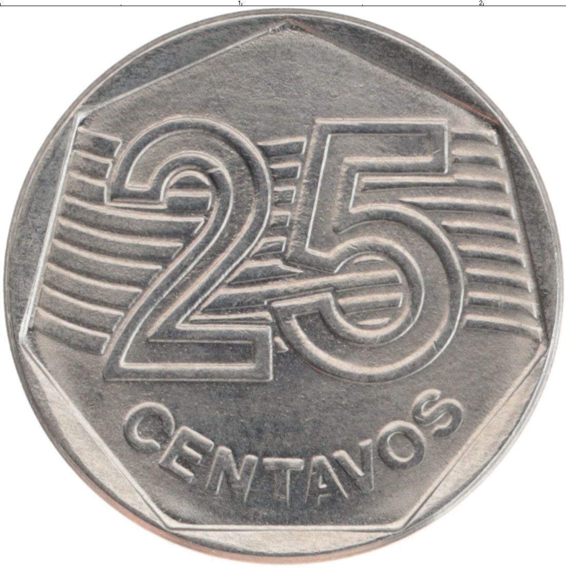 Монета 25 сентаво Бразилии 1994 года Медно-никель