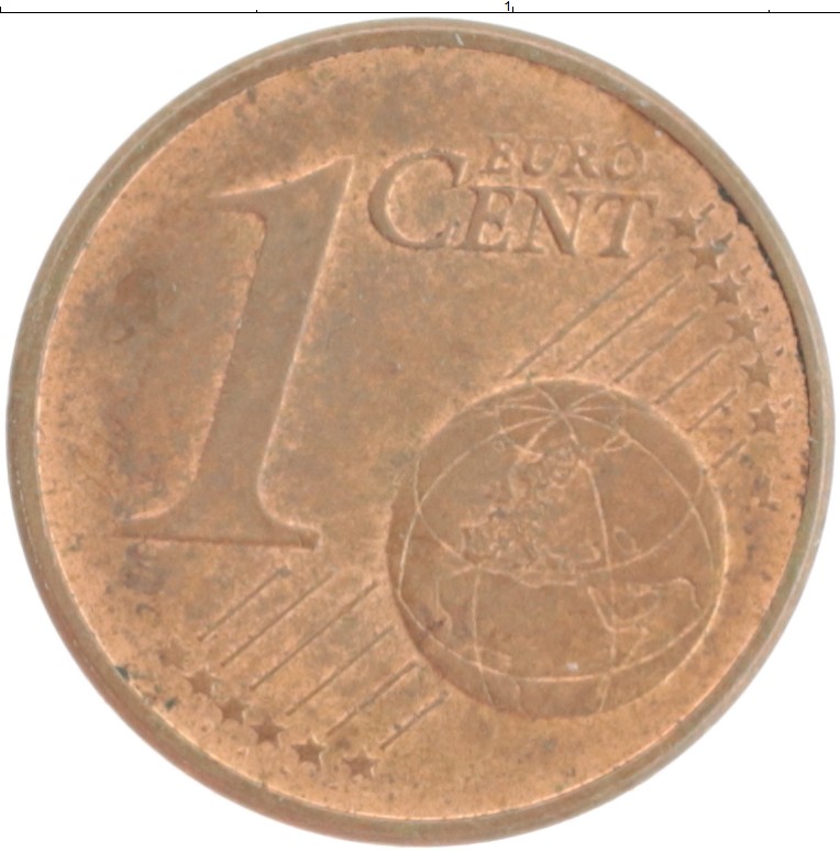 Монета евроцент Германии 2004 года Бронза J