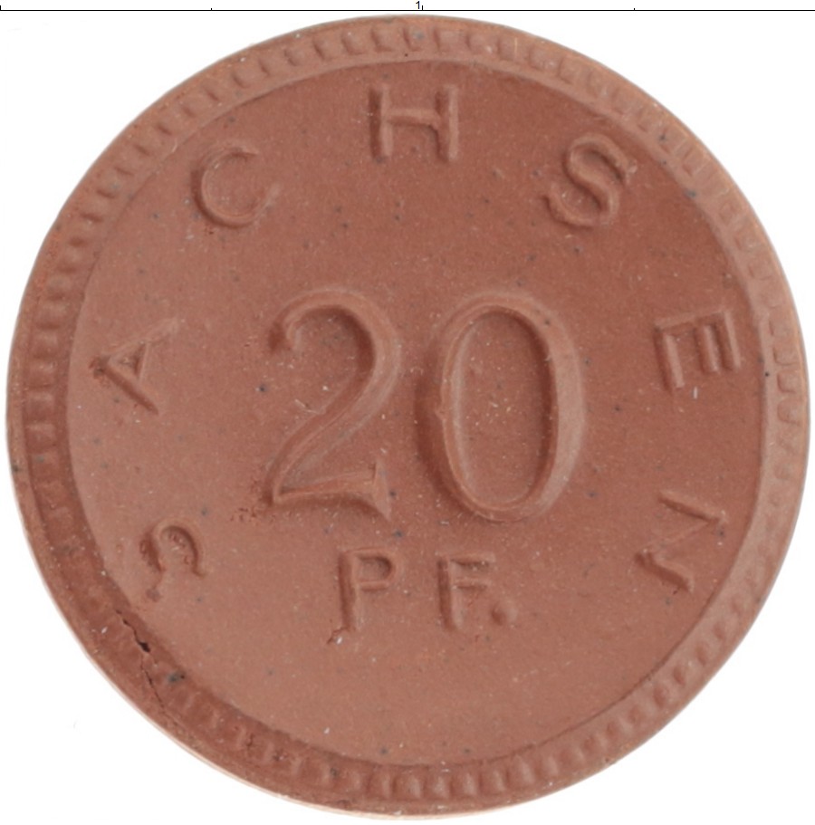 Монета 20 пфеннигов Германия : Нотгельды 1921 года Фарфор Саксония