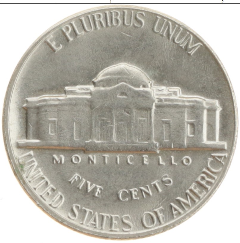 Монета 5 центов Америки 1970 года Медно-никель Томас Джефферсон