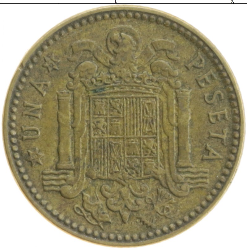 Монета песета Испании 1953 года Бронза Франциско Франко