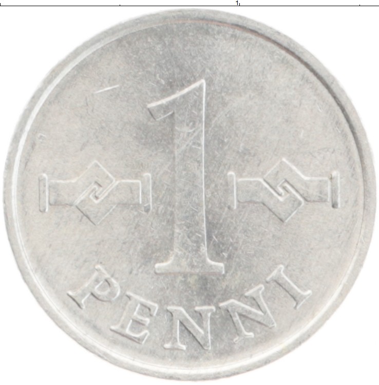 Монета пенни Финляндии 1979 года Алюминий