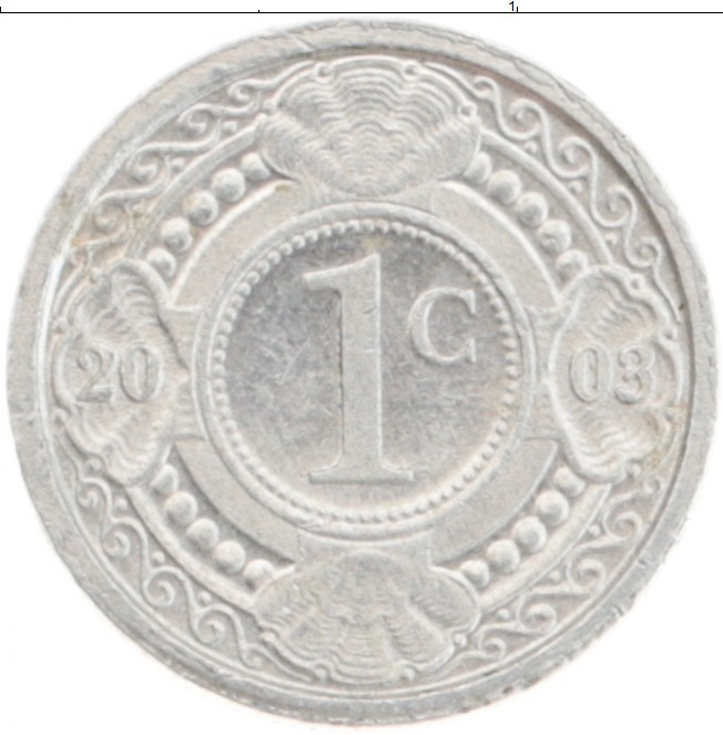 Монета цент Антильских островов 2003 года Алюминий