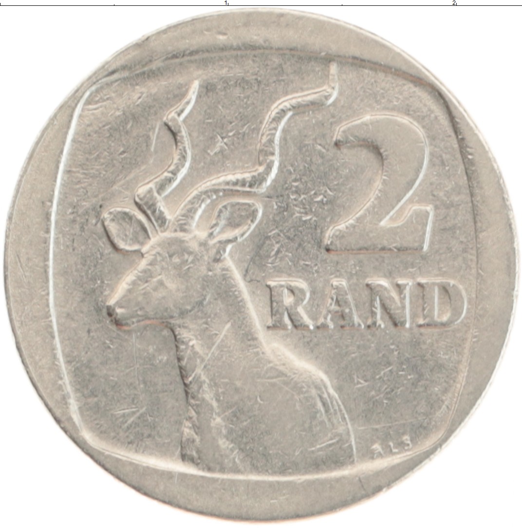 Монета 2 ранда Южно Африканской Республики 1989 года Медно-никель