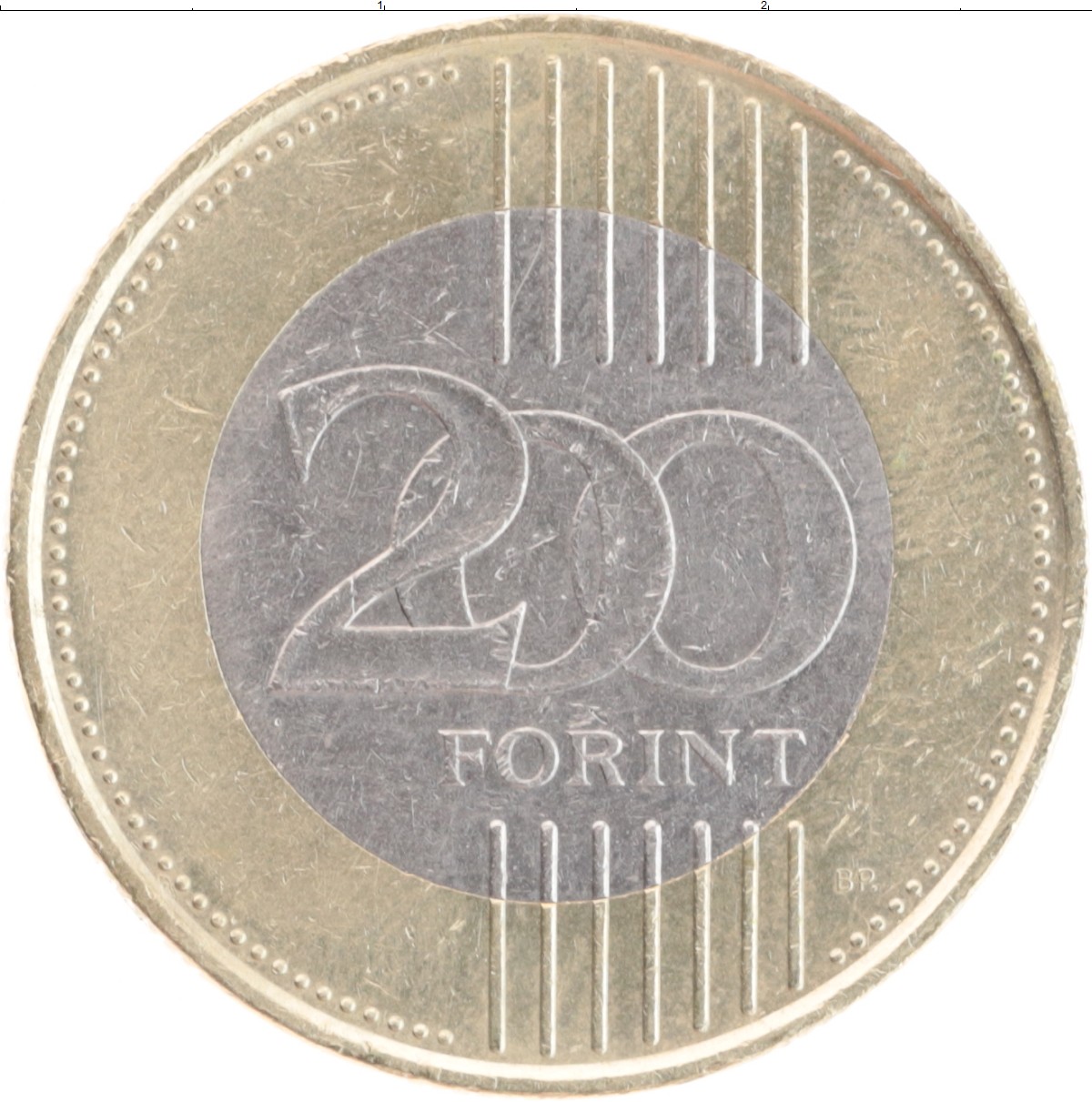 Монета 200 форинтов Венгрии 2009 года Биметалл