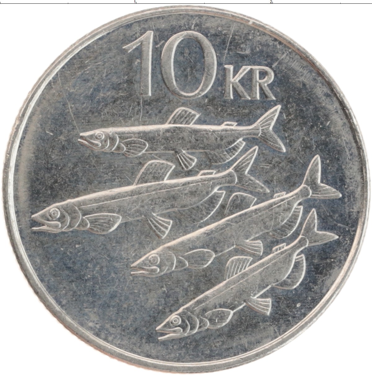 Монета 10 крон Исландии 2006 года Медно-никель