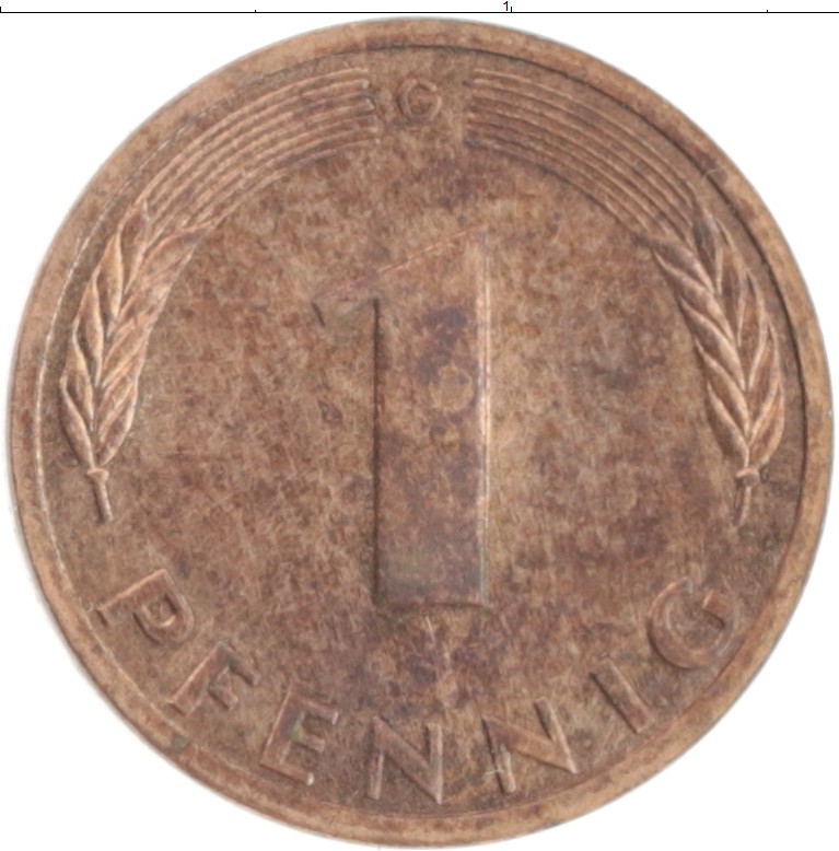 Монета пфенниг ФРГ 1995 года Бронза G