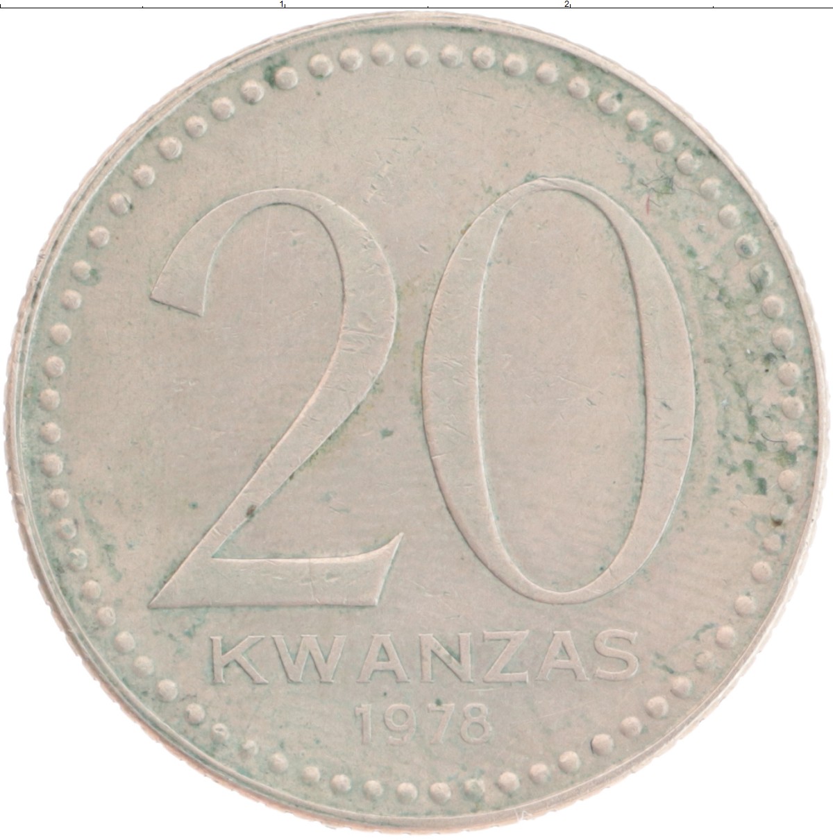 Монета 20 кванза Анголы 1978 года Медно-никель
