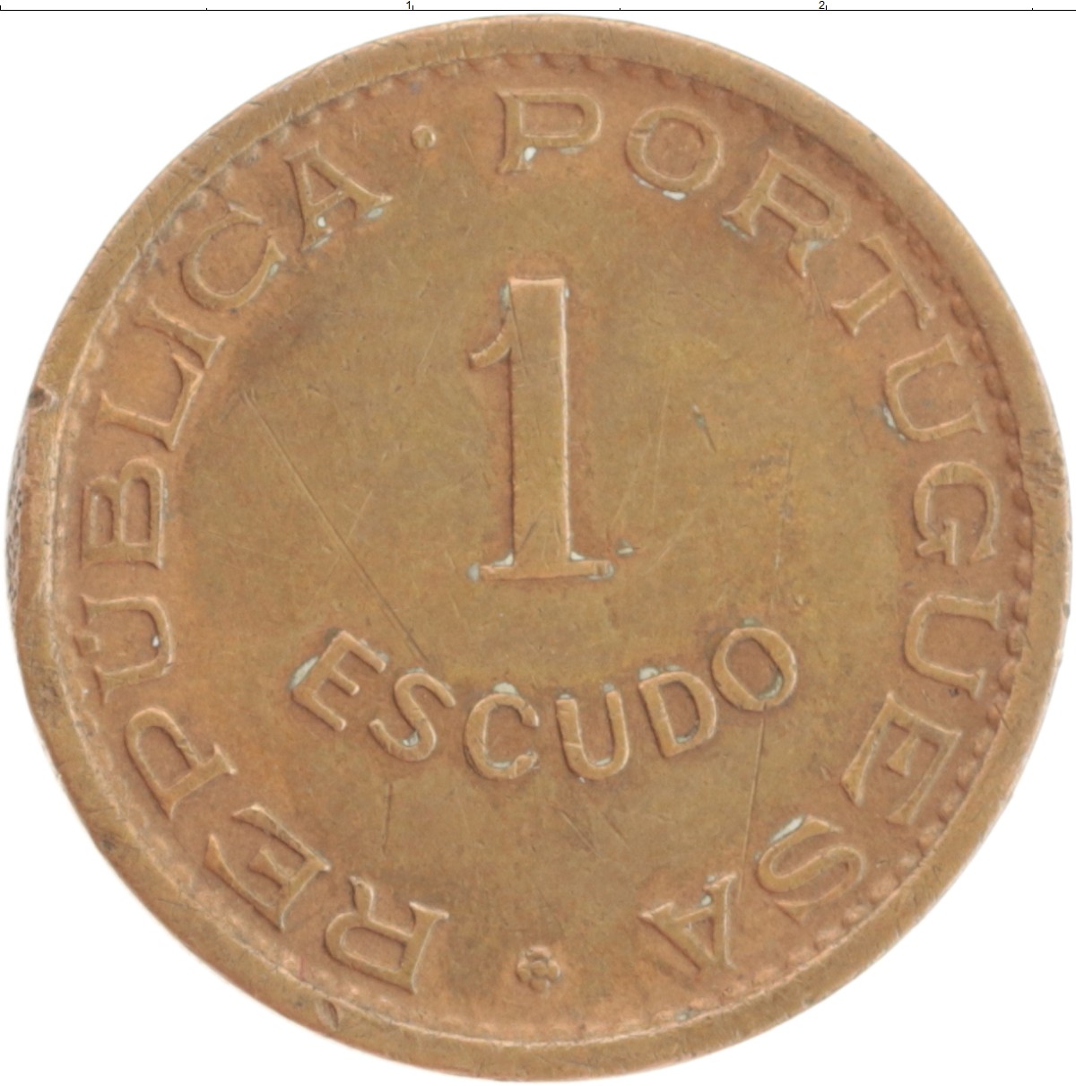 Монета эскудо Анголы 1972 года Бронза Протекторат Португалии