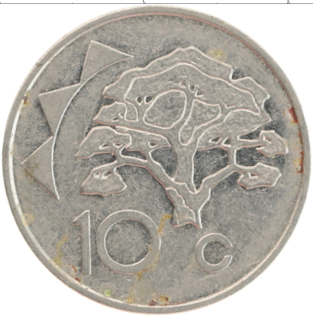 Монета 10 центов Намибии 1993 года Медно-никель