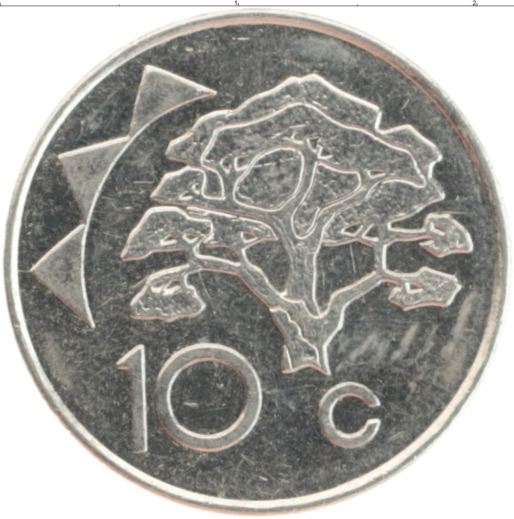 Монета 10 центов Намибии 1998 года Медно-никель