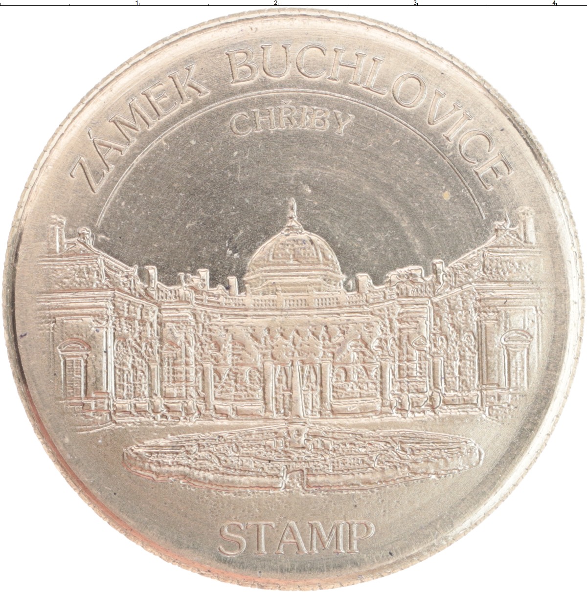 Монета Жетон Чехии Медно-никель Замок Бухловице