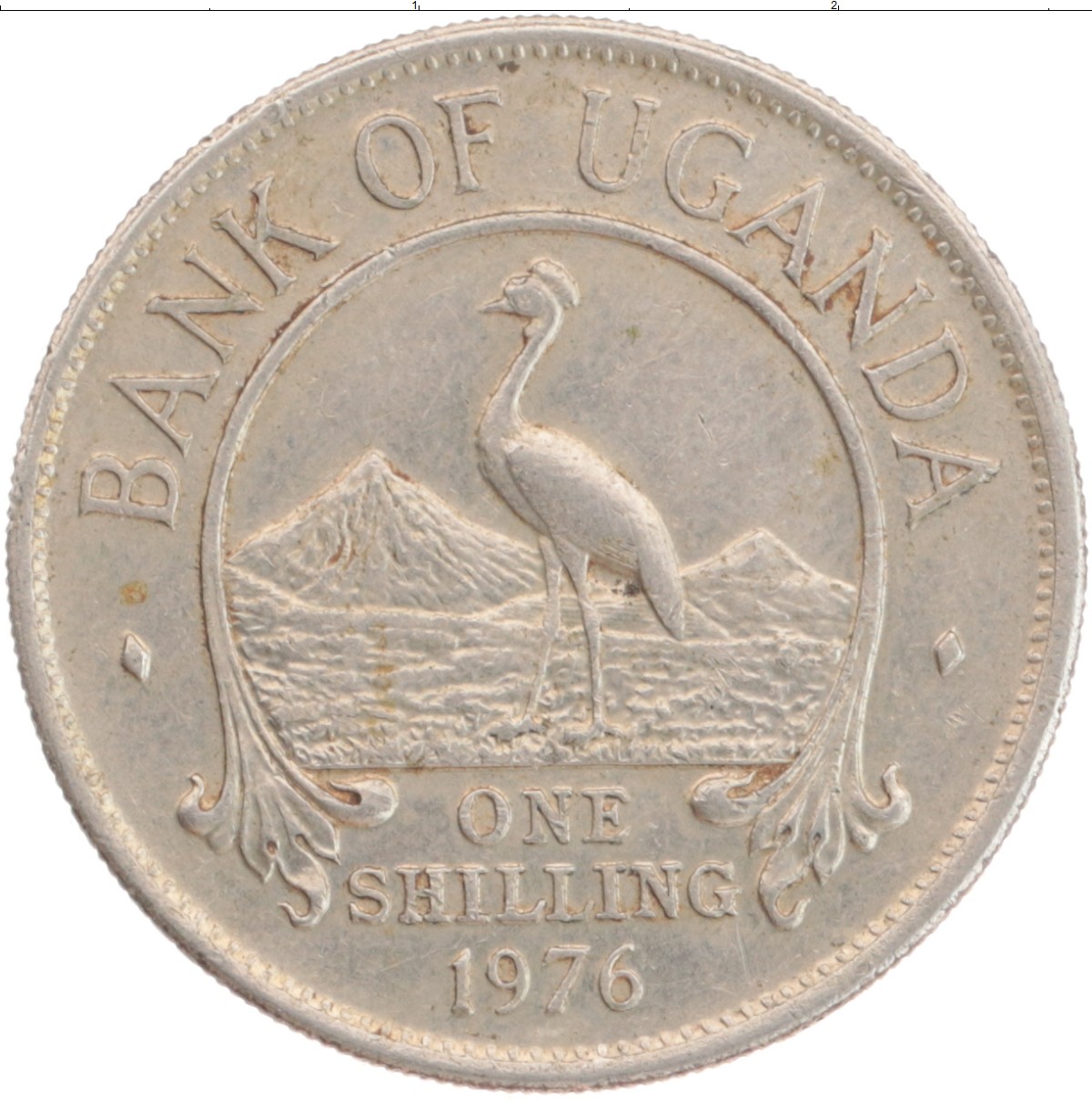 Монета шиллинг Уганды 1976 года Медно-никель