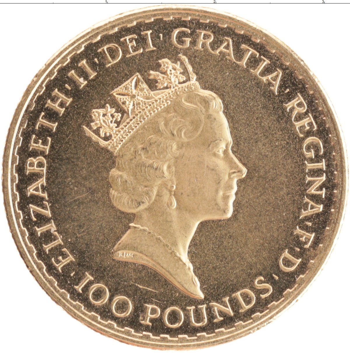 Uk 100. Монета 100 фунтов Великобритания. Великобритания 1989.