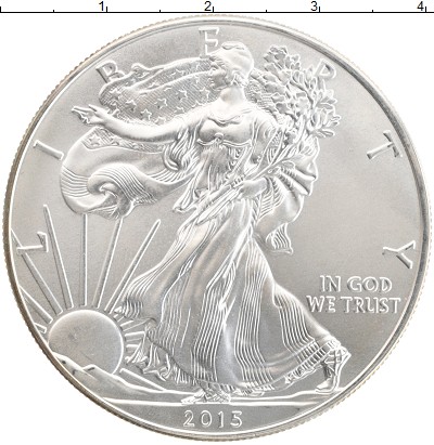 

Мелочь Клуб Нумизмат, Монета США 1 доллар 2015 Серебро UNC