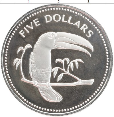 

Монеты Клуб Нумизмат, Монета Белиз 10 долларов 1974 Серебро Proof-