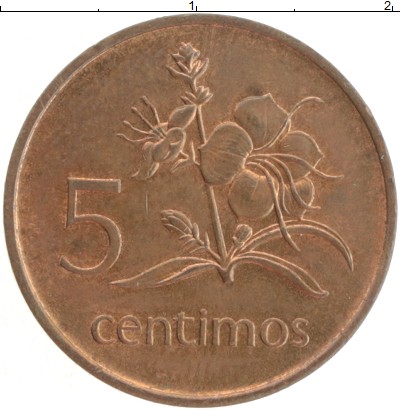 

Монеты Клуб Нумизмат, Монета Мозамбик 5 сентим 1975 Бронза UNC