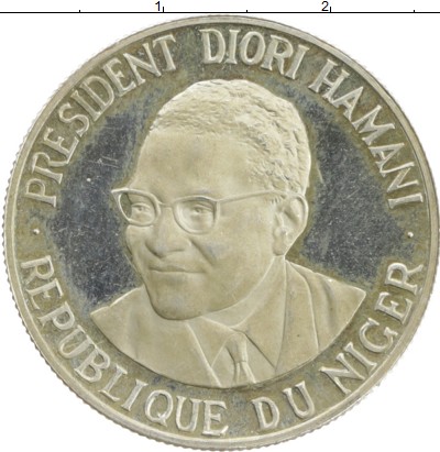 

Монеты Клуб Нумизмат, Монета Нигер 1000 франков 1960 Независимость Серебро Proof-