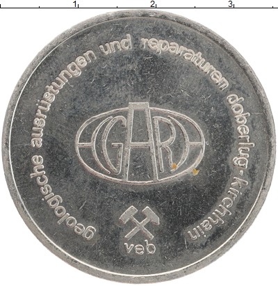 

Монеты Клуб Нумизмат, Монета ГДР Жетон 1967 Когресс геологов Медно-никель XF