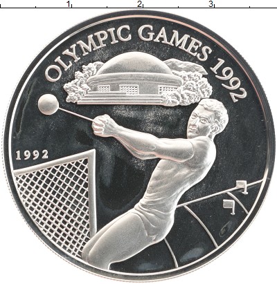 

Монеты Клуб Нумизмат, Монета Самоа 10 долларов 1992 Олимпийски игры Серебро Proof-