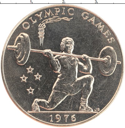 

Монеты Клуб Нумизмат, Монета Самоа 1 доллар 1976 Олимпийские игры 76 Медно-никель XF+