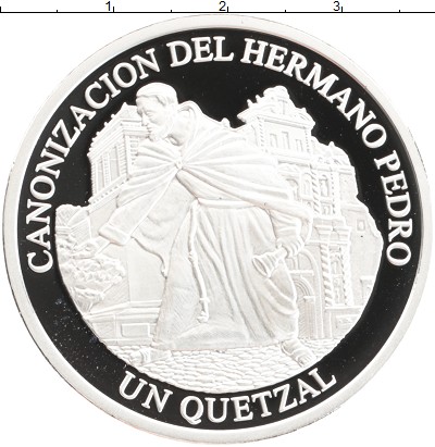 

Монеты Клуб Нумизмат, Монета Гватемала 1 кетцаль 2002 Канонизация Педро де Сан Хосе Бет...