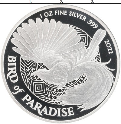 

Мелочь Клуб Нумизмат, Монета Папуа-Новая Гвинея 1 кина 2022 Райская птица Серебро Proof