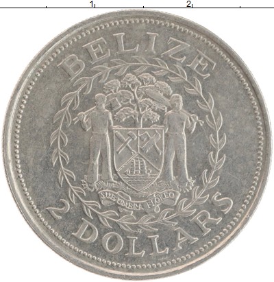 

Монеты Клуб Нумизмат, Монета Белиз 2 доллара 1998 200 лет сражению при Сент-Джордж Кей ...
