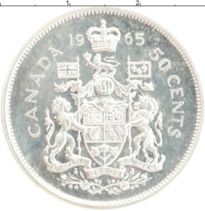 

Монеты Клуб Нумизмат, Монета Канада 50 центов 1964 Серебро UNC-