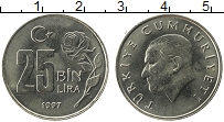 25000 лир в рублях. Турция 25.000 лир, 2002. Монета 25000 лир Турция. Монета Турции 25000 лир 1996 года. 25000 Турецких лир.