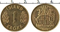 монета - исландия 1 крона - подробная информация фото 1
