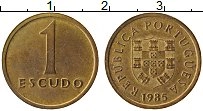 монета - португалия 1 эскудо - подробная информация фото 1