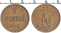 монета - 1894 – 1917 николай ii 5 пенни - подробная информация фото 1