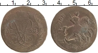 монета - 1741 – 1761 елизавета петровна 2 копейки - подробная информация фото 1