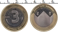 монета - словения 3 евро - подробная информация фото 1