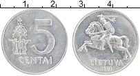 монета - литва 5 центов - подробная информация фото 1