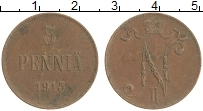 монета - 1894 – 1917 николай ii 5 пенни - подробная информация фото 1