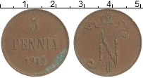 монета - 1894 – 1917 николай ii 5 пенни - подробная информация фото 1