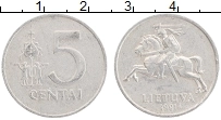 монета - литва 5 центов - подробная информация фото 1